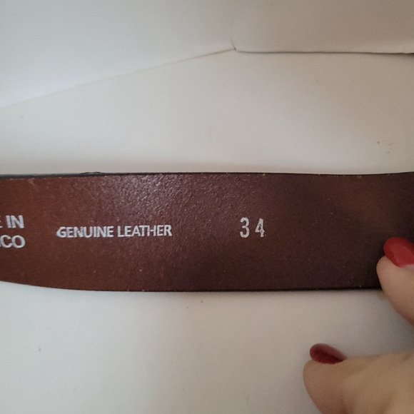 EAGLES WINGS South Carolina Gamecocks Leather Brandish Brown Belt Size 34 - Picture 4 of 4